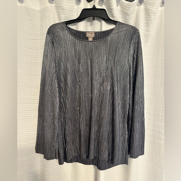Chico's Tops - Chico's Shimmering Gray Women's Blouse